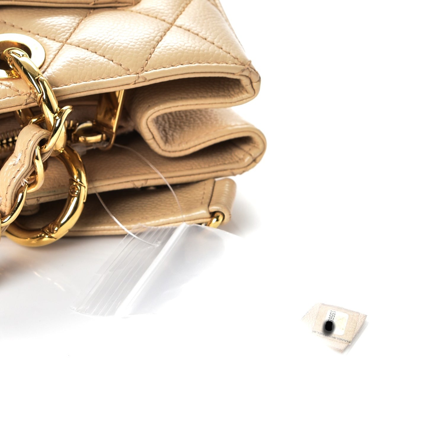 Caviar Quilted Grand Shopping Tote GST Beige Clair