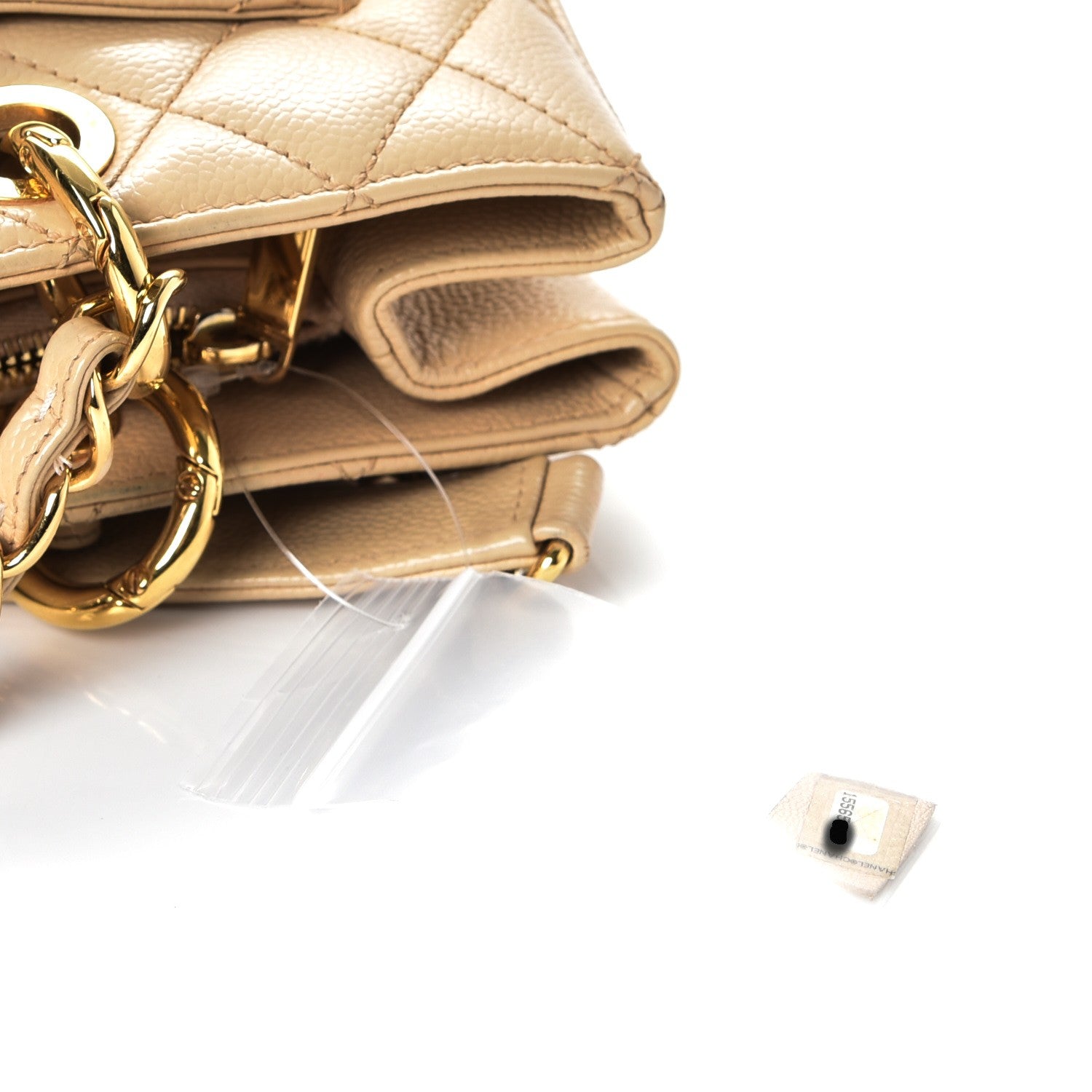 Chanel Caviar Quilted Grand Shopping Tote GST Beige Clair 7 of 13