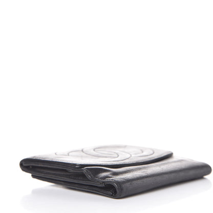 Chanel Lambskin Timeless CC Compact French Wallet Black 4 of 11