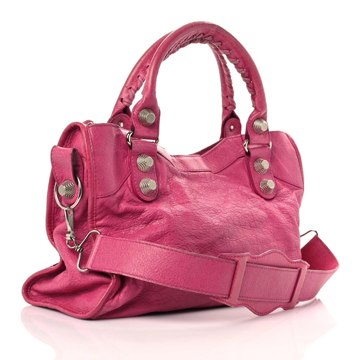 Balenciaga Agneau Giant 21 Silver Hardware City Cyclamen Fucsia 2 of 36