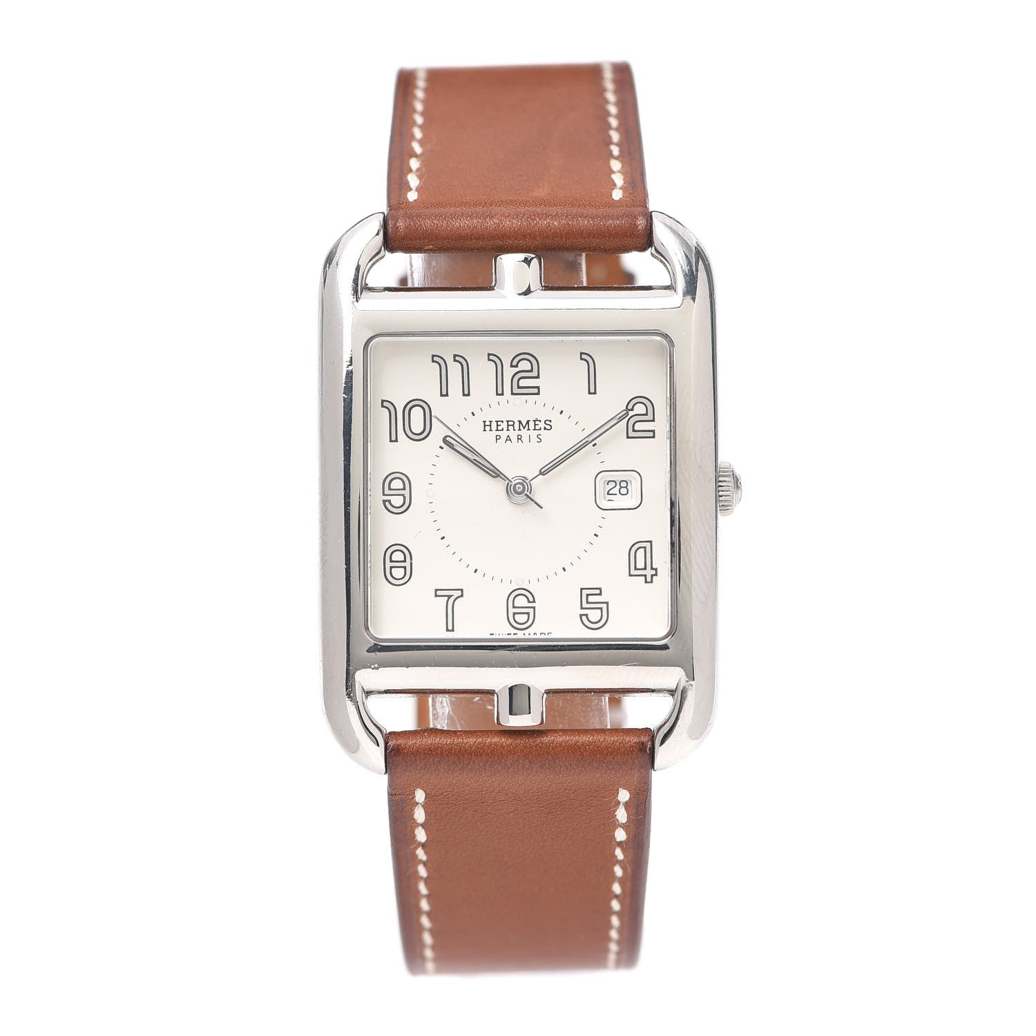 Hermes Stainless Steel Barenia 29mm Cape Cod Quartz Watch Fauve 1 of 6