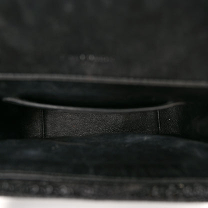 Saint Laurent Sequin Matelasse Chevron Monogram Small Sulpice Black 5 of 11