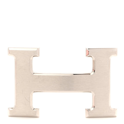 Hermes Brushed Palladium 32mm H Belt Buckle 1 of 5