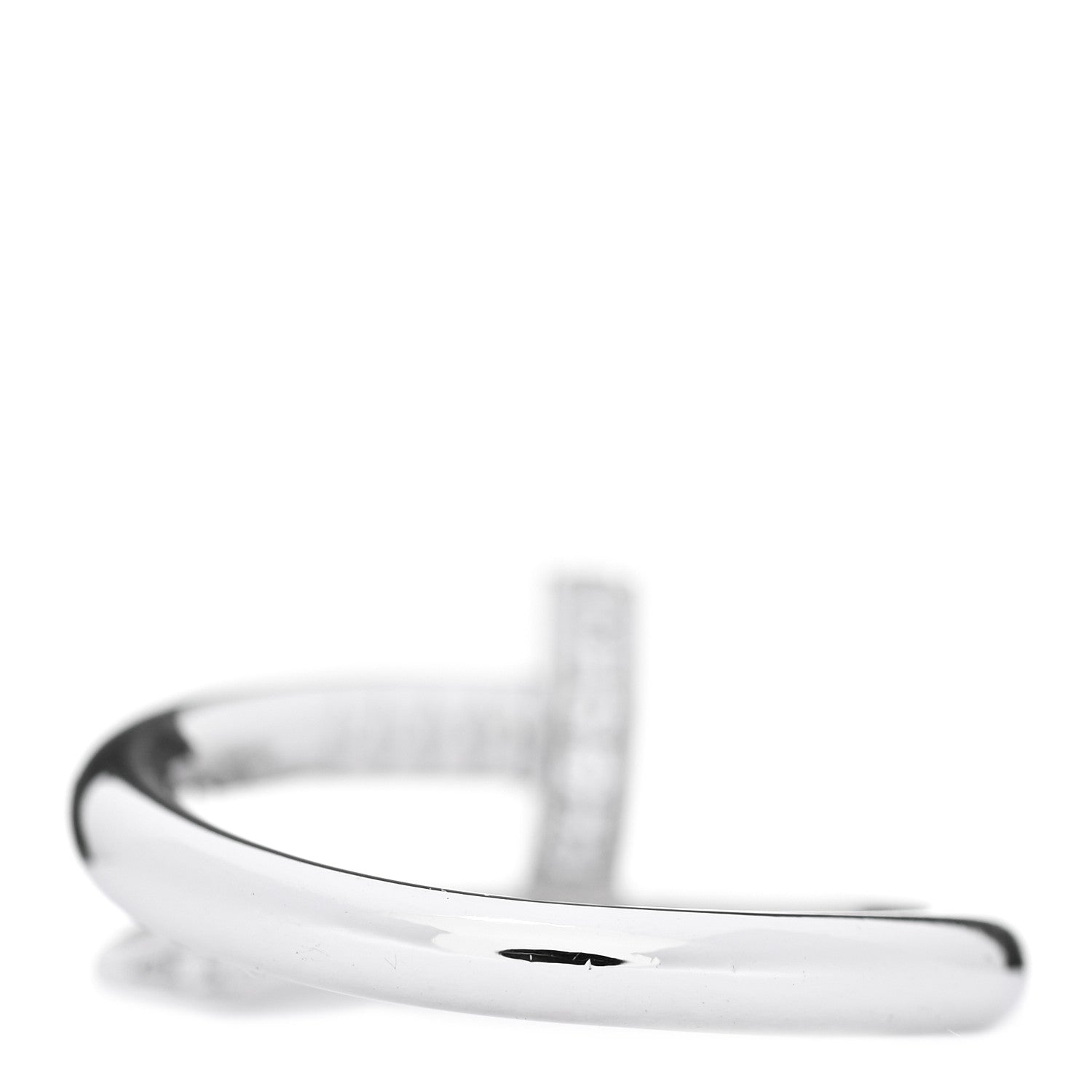Cartier 18K White Gold Diamond Juste Un Clou Ring 52 6 3 of 6