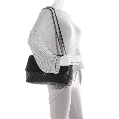 Chanel Caviar Quilted Jumbo Single Flap Black 2 of 8