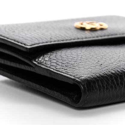 Gucci Dollar Calfskin Double G French Flap Wallet Black 9 of 14