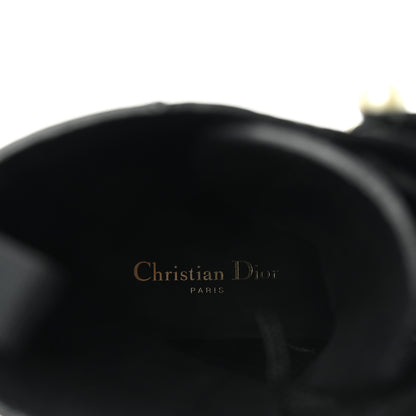 Christian Dior Calfskin Pearl D-Strike Ankle Boots 40 Black 8 of 9