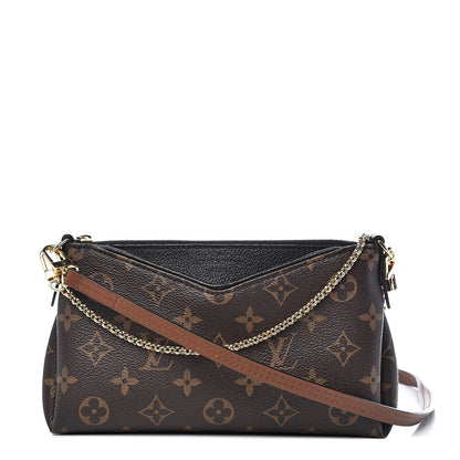 Louis Vuitton Monogram Pallas Clutch Black 1 of 11
