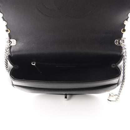 Chanel Lambskin Quilted Studded Bubble Flap Black 4 of 9