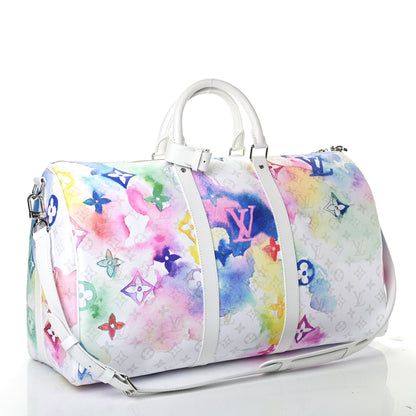 Louis Vuitton Monogram Watercolor Keepall Bandouliere 50 Multicolor 2 of 4