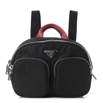 Prada Tessuto Nylon Pocket Top Handle Cargo Backpack Black 1 of 9