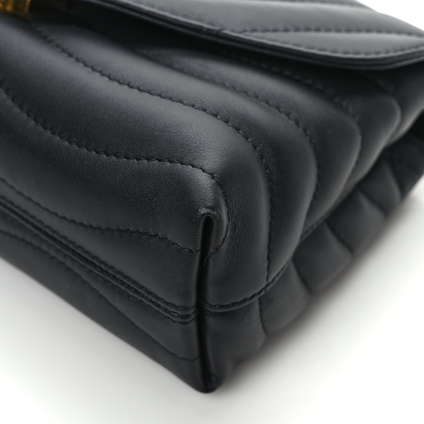 Calfskin LV New Wave Chain Bag Black