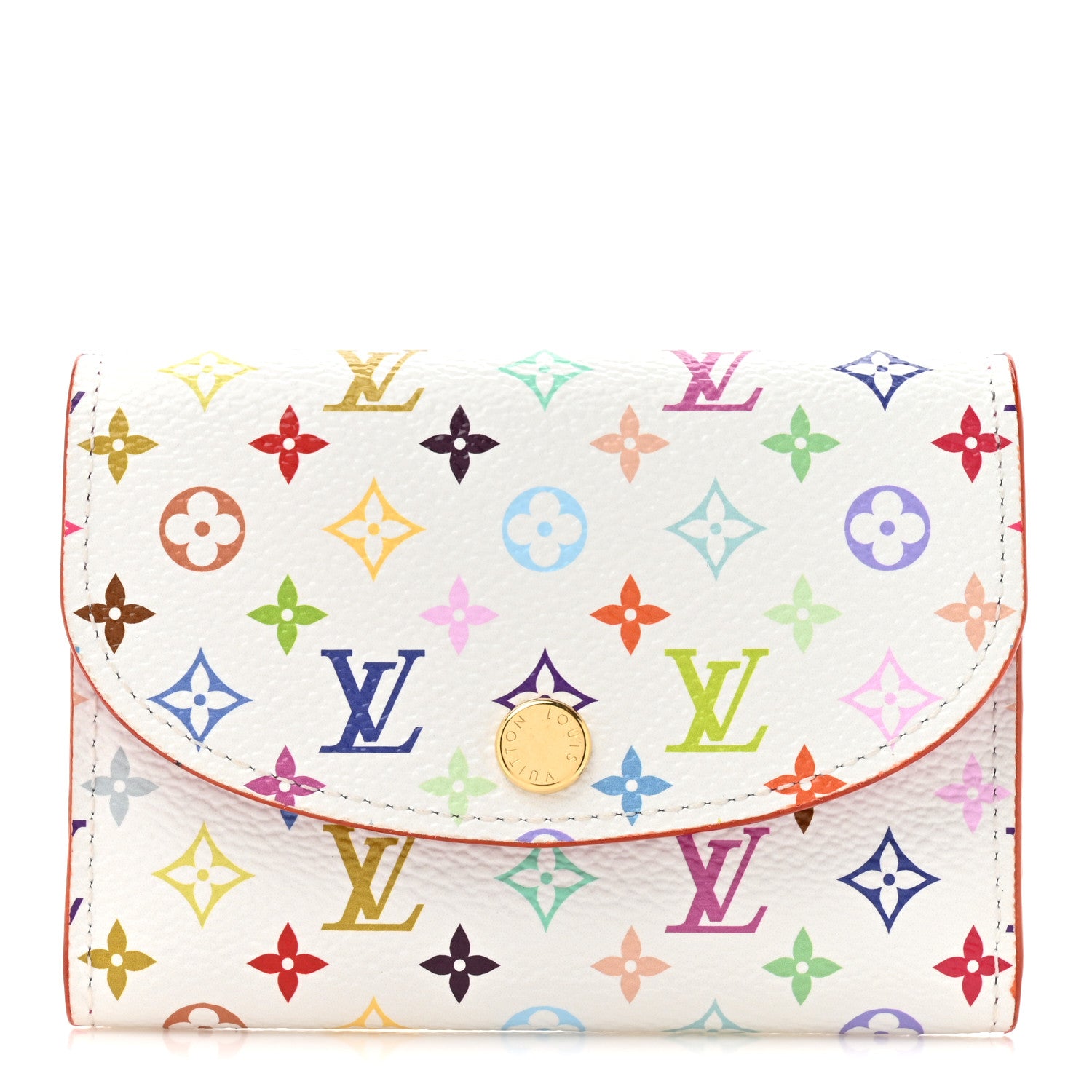 Louis Vuitton LV X TM Monogram Multicolor Rosalie Coin Purse White Kawaii Pink 1 of 7