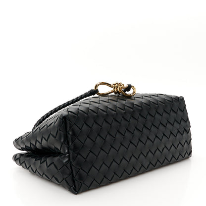 Bottega Veneta Nappa Intrecciato Small East West Andiamo Shoulder Bag Black 4 of 12