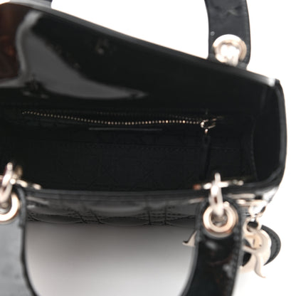 Christian Dior Patent Cannage Mini Lady Dior Black 5 of 9