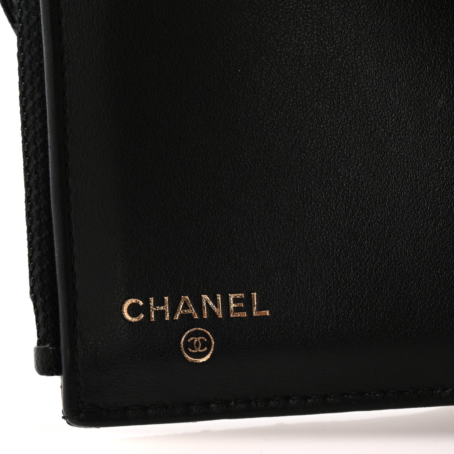 Chanel Caviar Quilted Compact Boy Wallet Black 6 of 11