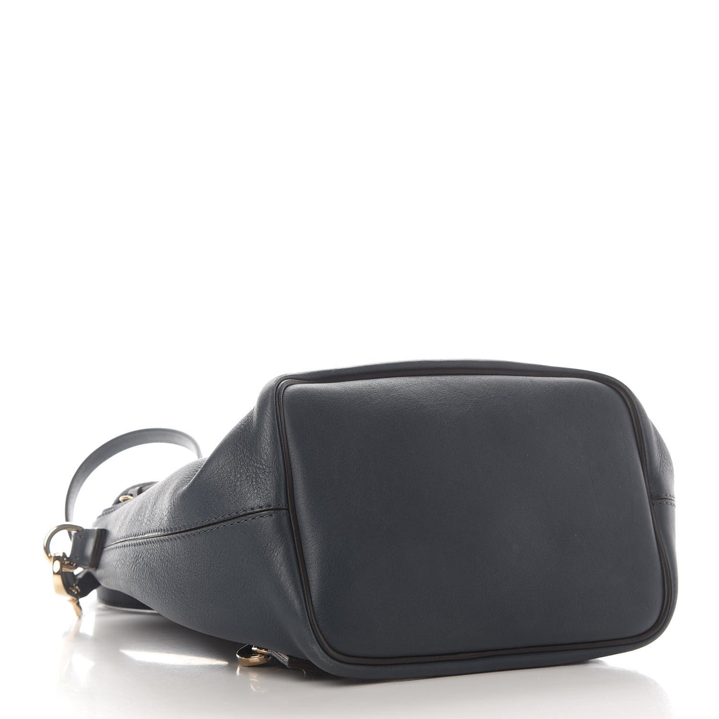 Suede Calfskin Small Faye Backpack Silver Blue