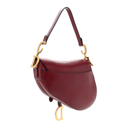 Christian Dior Grained Calfskin Saddle Bag Red 3 of 14