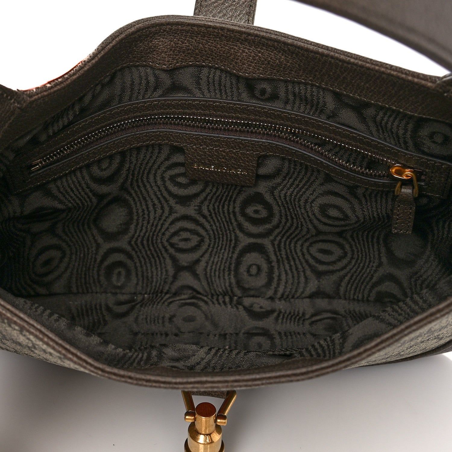 Gucci X BALENCIAGA BB Supreme Monogram Calfskin Web Small Jackie 1961 Hobo Beige Ebony 5 of 11