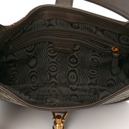 Gucci X BALENCIAGA BB Supreme Monogram Calfskin Web Small Jackie 1961 Hobo Beige Ebony 5 of 11