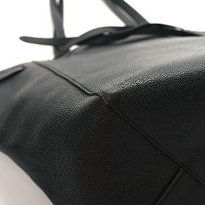 Celine Soft Grained Calfskin Small Belt Cabas Phantom Black 8 of 14