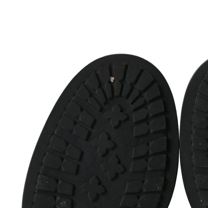 Chanel Calfskin Quilted Lace Up Combat Boots 39.5 Black 8 of 13