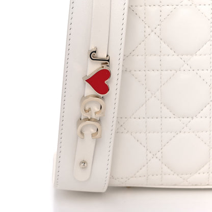 Christian Dior Lambskin Cannage Small My ABCDior Lady Dior White 8 of 16