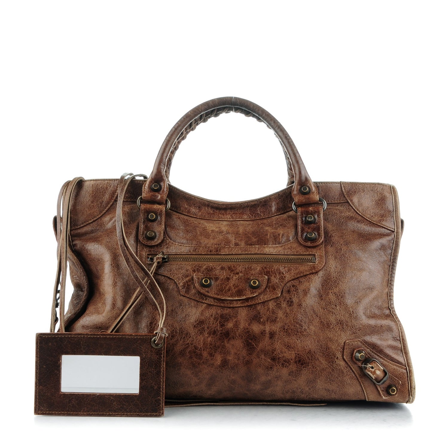 Chevre Classic Hardware City Olive Brown