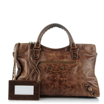 Balenciaga Chevre Classic Hardware City Olive Brown 1 of 9