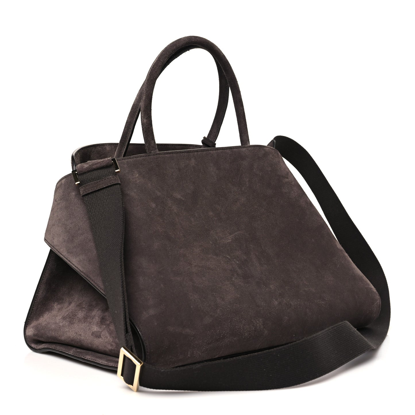 Suede Large Hug Bag Concrete