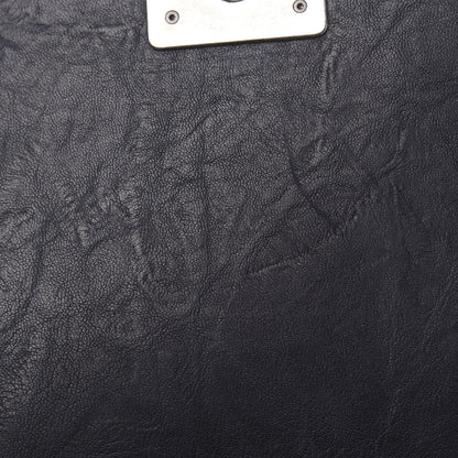 Chanel Crumpled Lambskin New Medium Studded Boy Flap Navy 15 of 17
