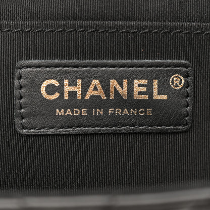Chanel Calfskin Chevron Quilted Small Statement Flap Black 6 of 12