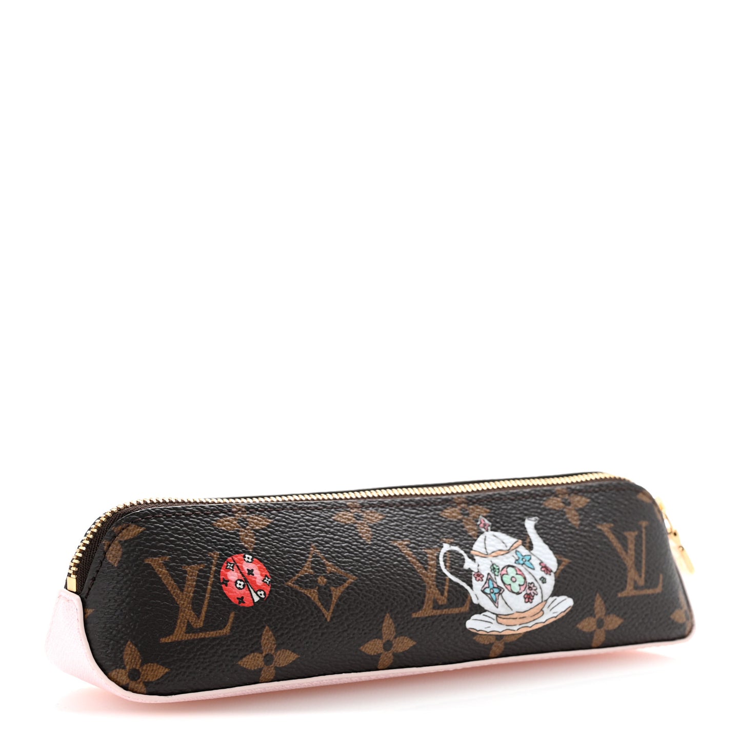 Monogram Bunny Ladybug Elizabeth Pencil Pouch Multicolor
