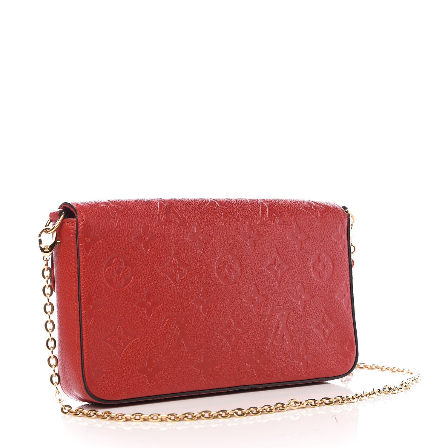 Louis Vuitton Empreinte Pochette Felicie Chain Wallet Cherry 2 of 9