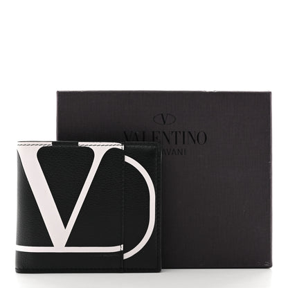 Valentino Garavani Calfskin Go Logo Bi-Fold Wallet Black 7 of 7