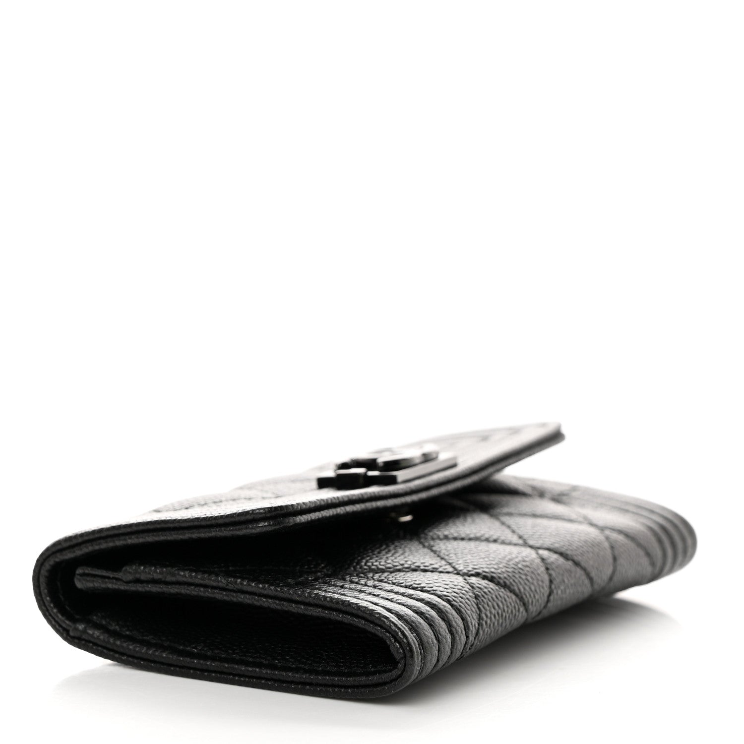 Chanel Caviar Quilted Boy Flap Card Holder So Black 4 of 9