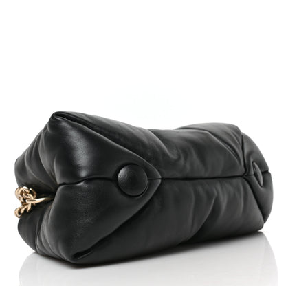 Proenza Schouler Lambskin Small Puffy Tobo Chain Shoulder Bag Black 4 of 8