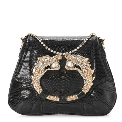 Gucci Lizard Tom Ford Jeweled Dragon Bag Black 1 of 9