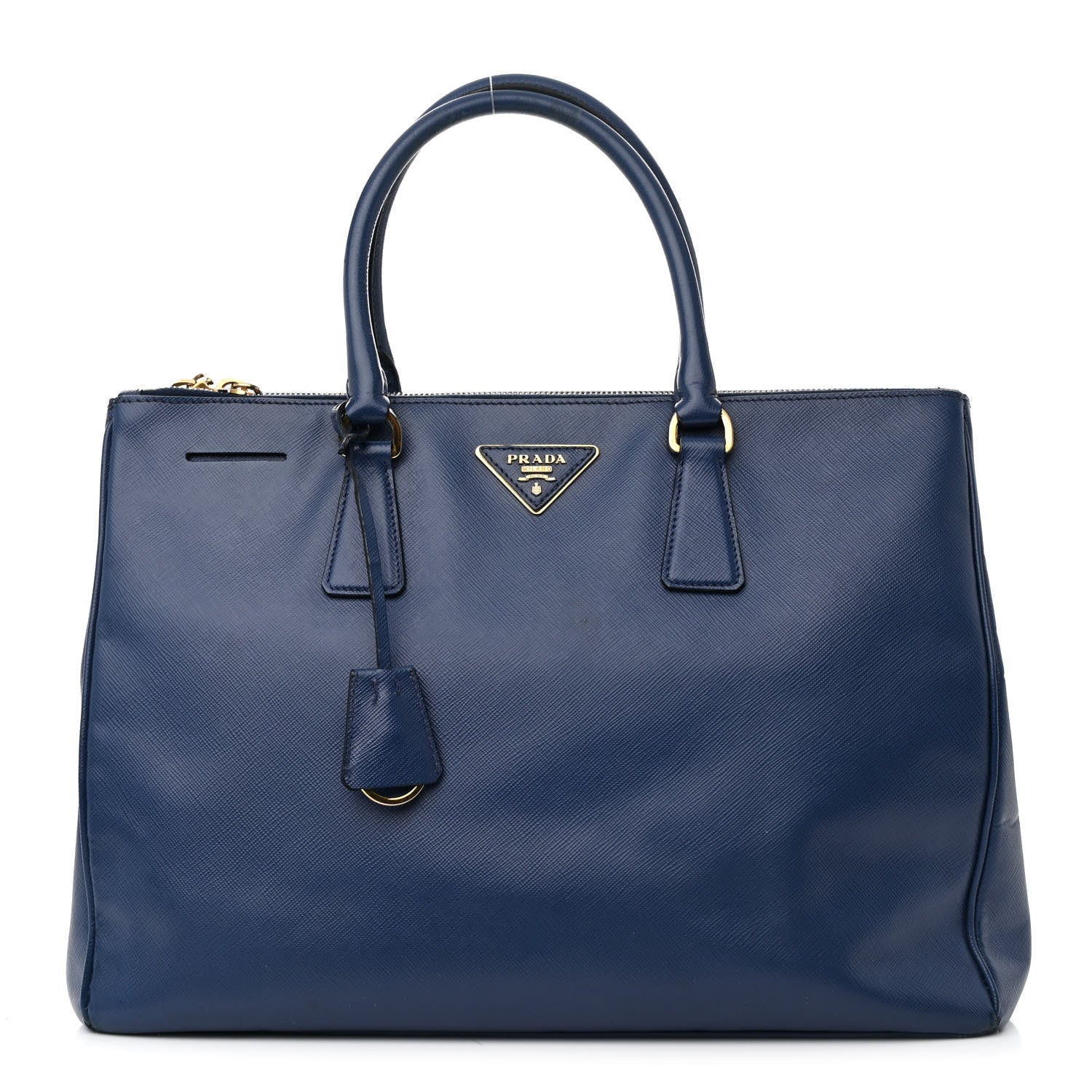 Prada Saffiano Lux Large Galleria Double Zip Tote Bluette 1 of 28