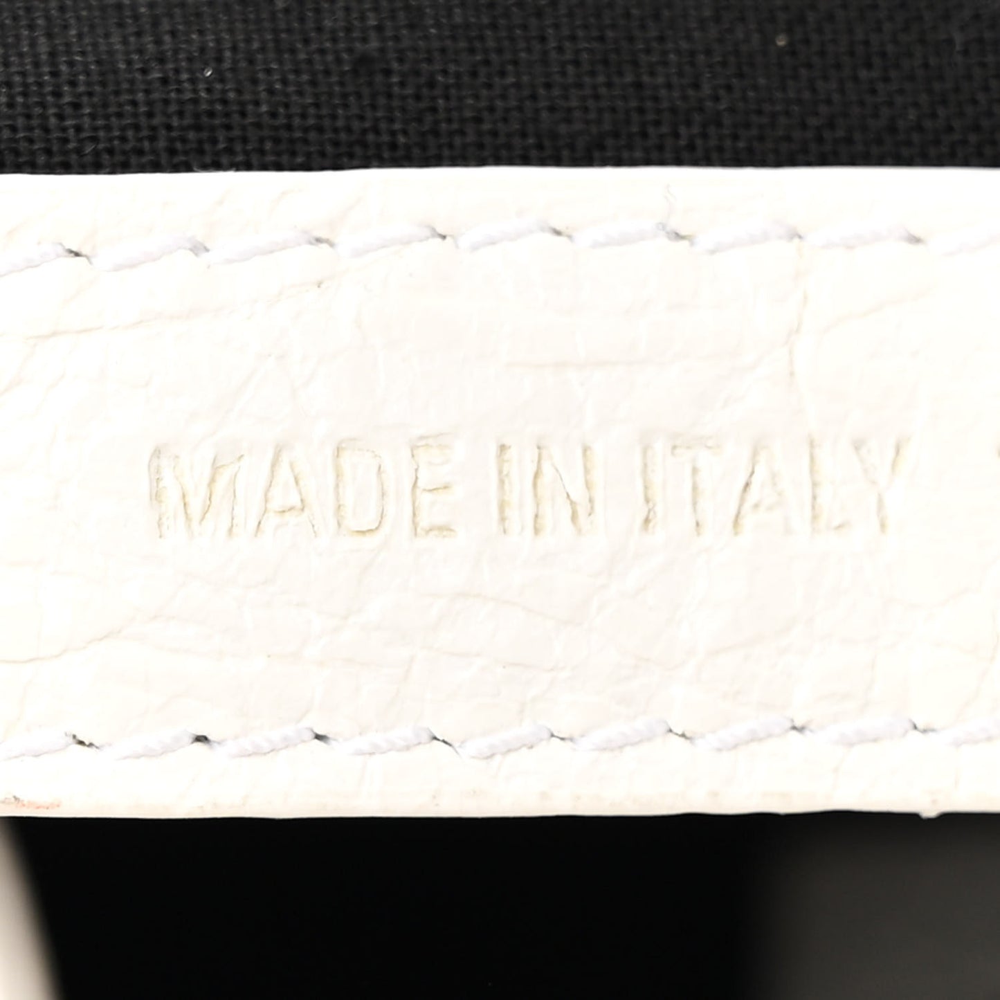 Agneau Arena Le Cagole Bucket Bag XS Optic White