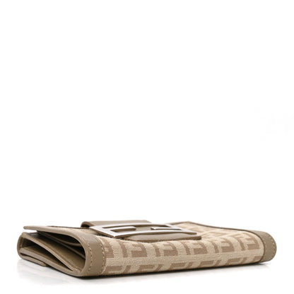 Fendi Zucchino Compact Wallet Tortora Pietra 4 of 8