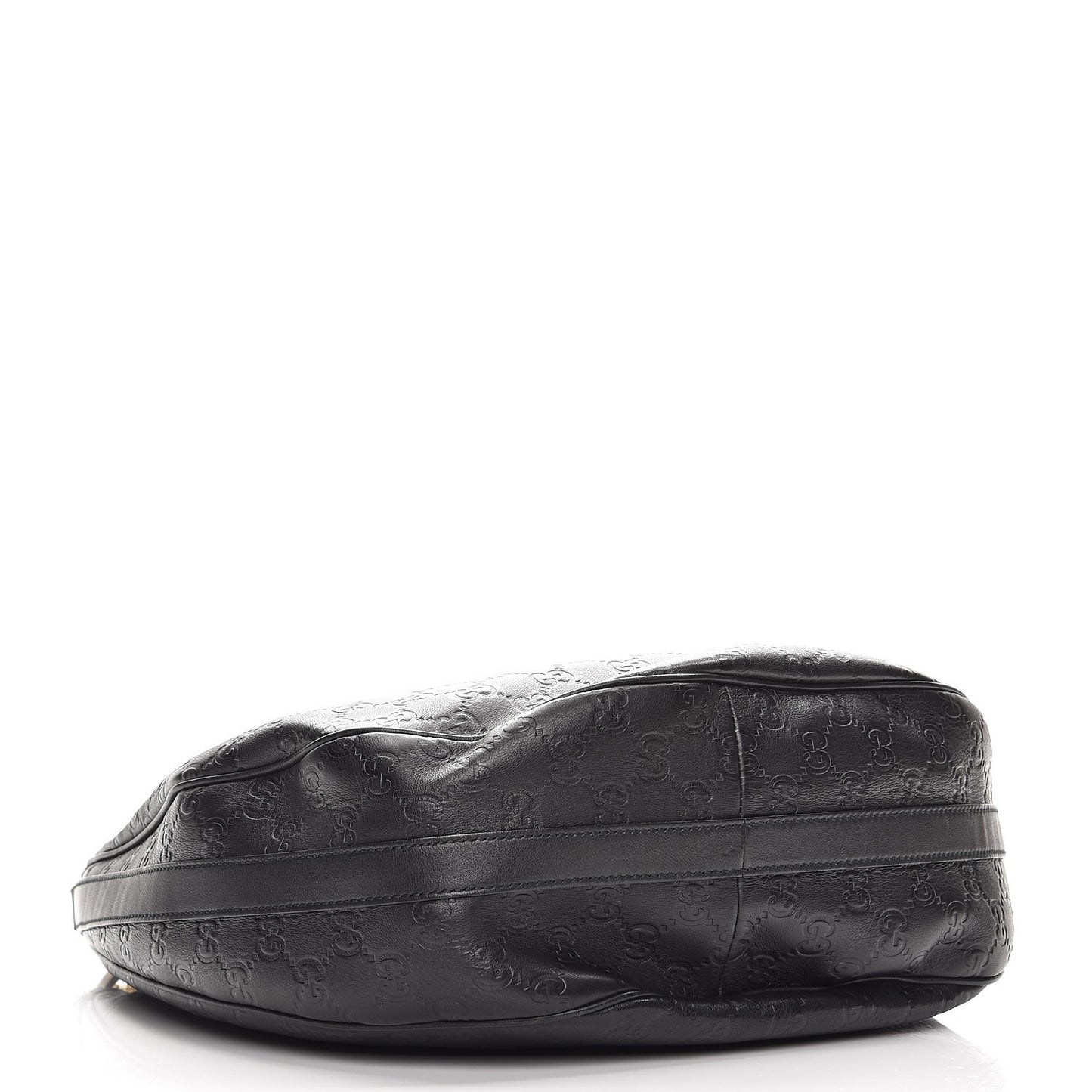 Guccissima Medium GG Twins Hobo Black