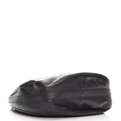 Gucci Guccissima Medium GG Twins Hobo Black 4 of 10