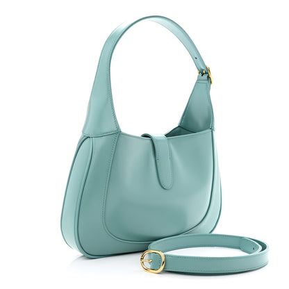 Gucci Boarded Dyana Lux Calfskin Small Jackie 1961 Hobo Dusty Azure 3 of 13