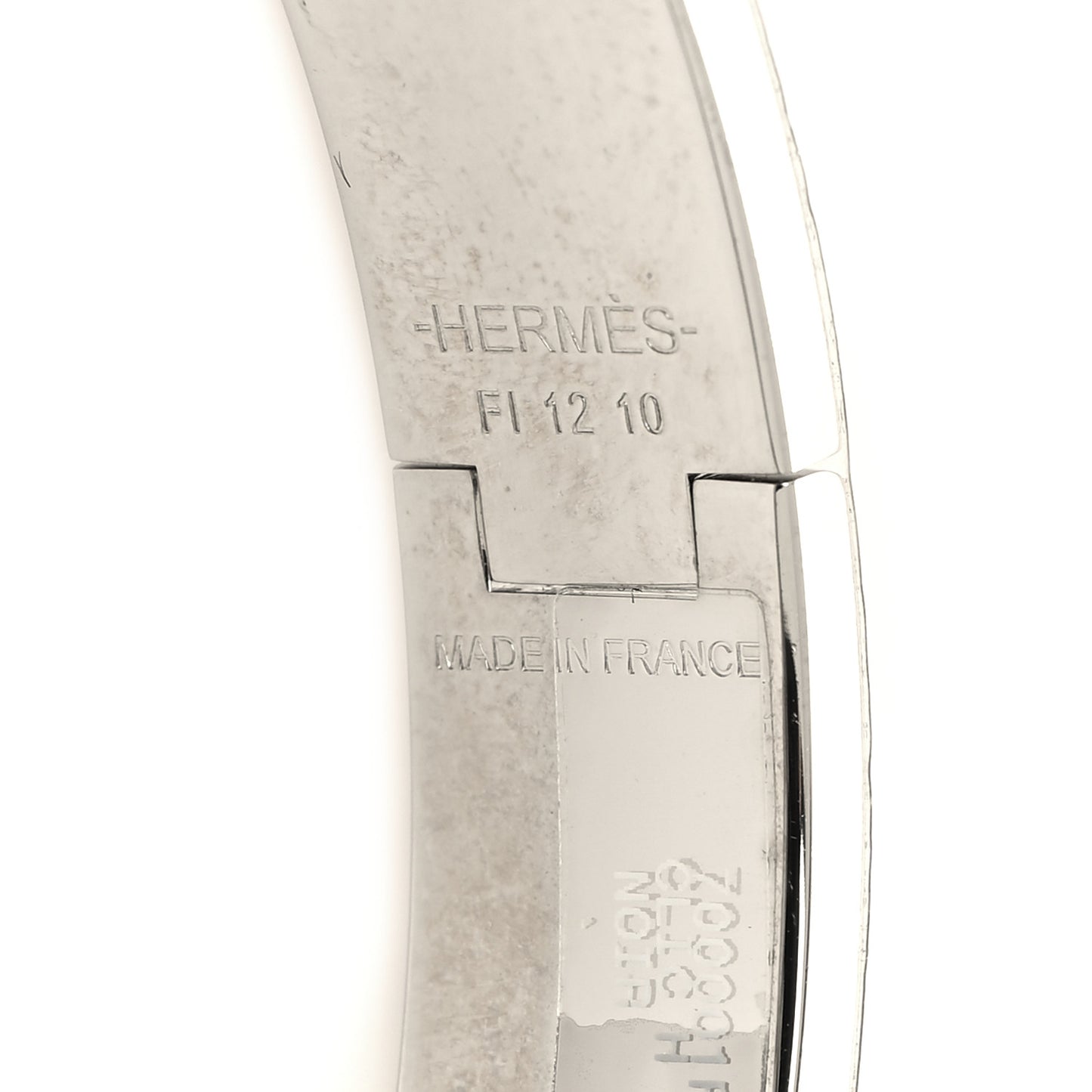 Enamel Narrow Clic Clac H Bracelet PM Black