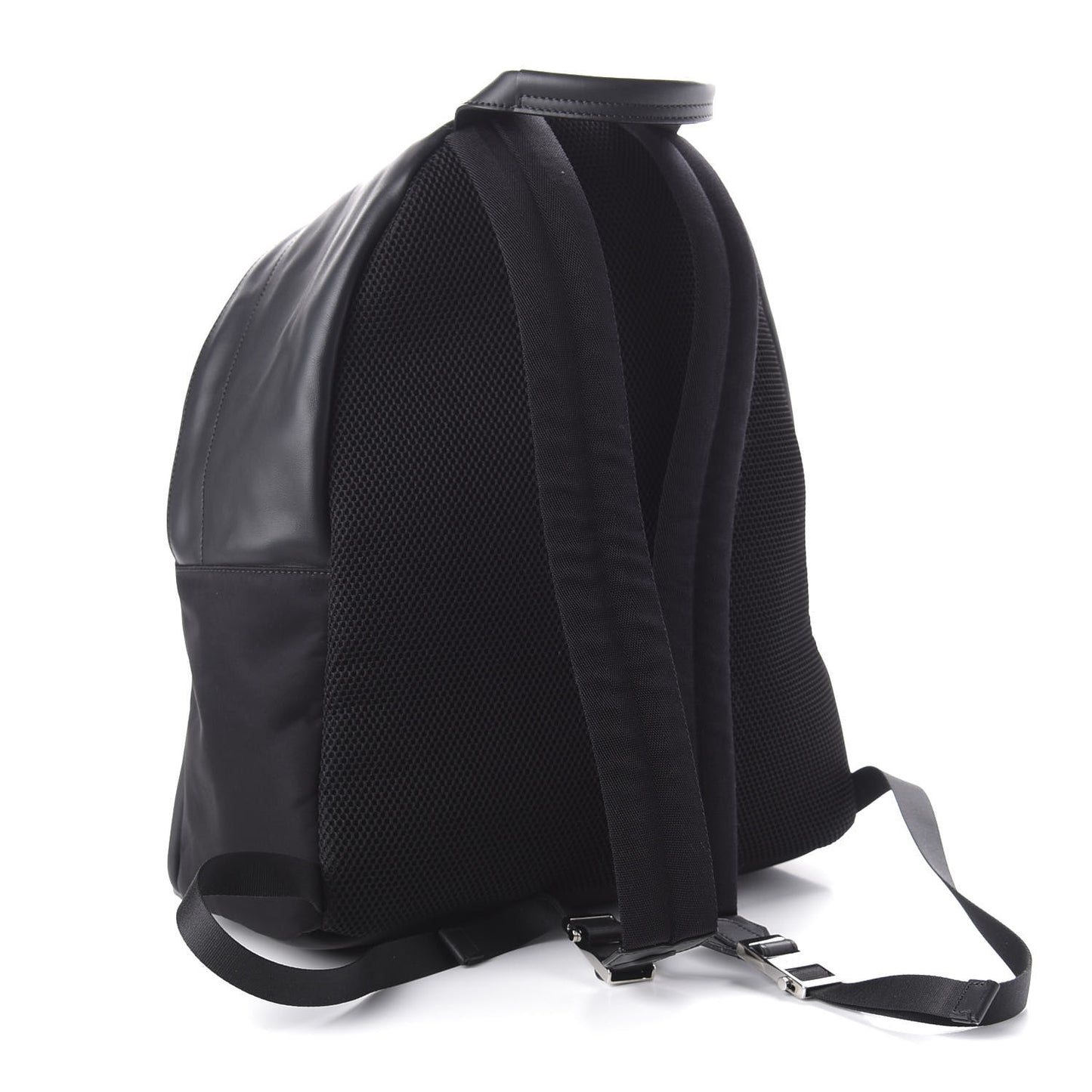 Nylon Vitello Liberty Vitello Dolce Monster Eyes Rounded Backpack Black Sunflower