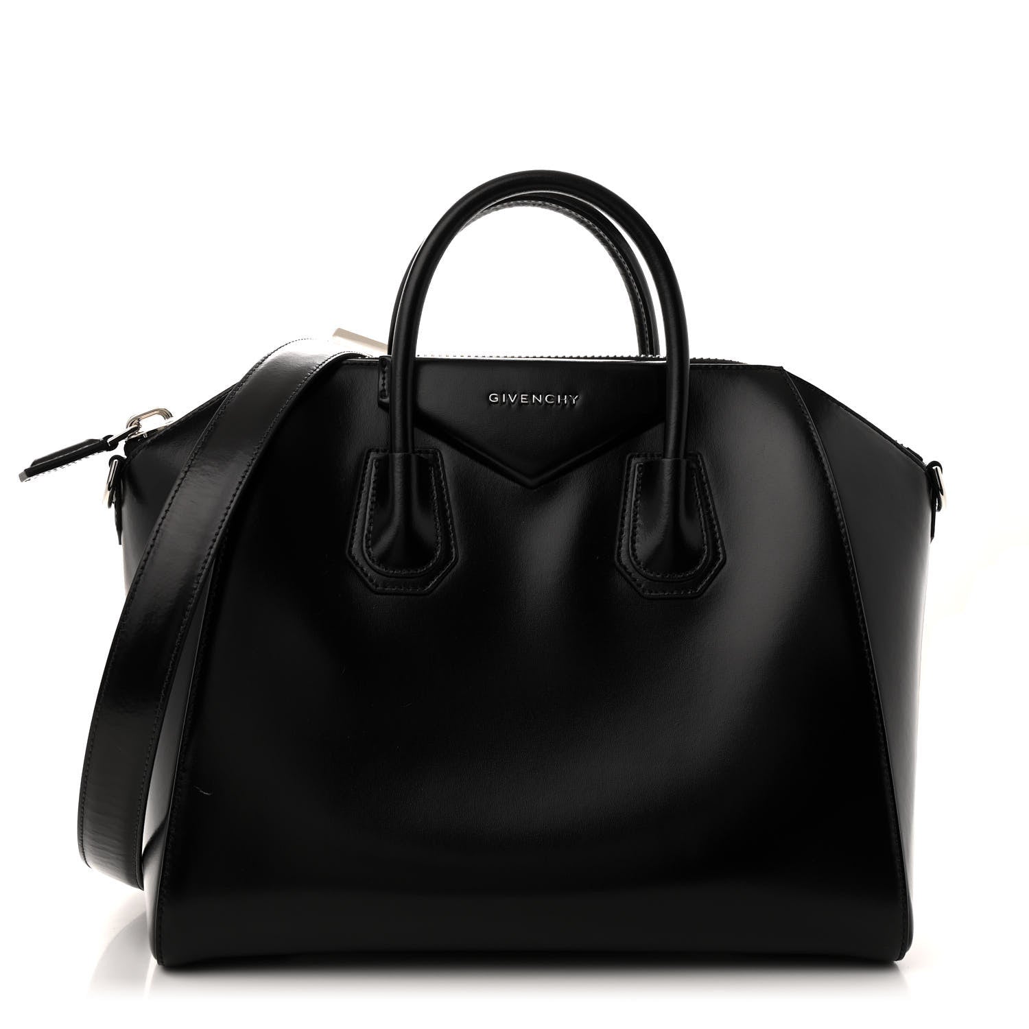 Givenchy Shiny Lord Calfskin Medium Antigona Black 1 of 11