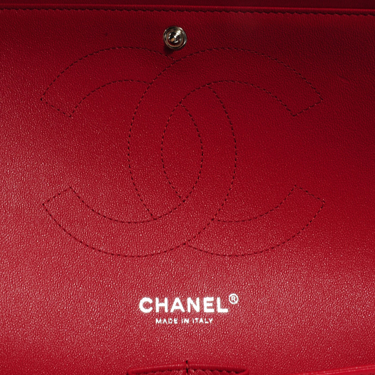 Lambskin Jumbo Double Flap Red