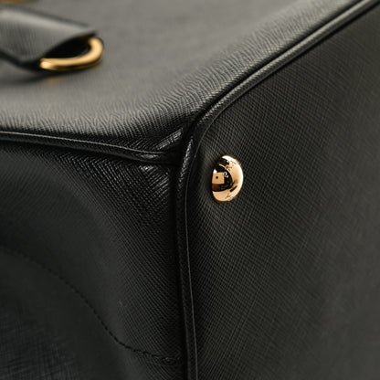 Prada Saffiano Medium Galleria Double Zip Tote Black 11 of 11