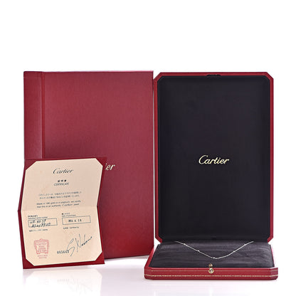 Cartier 18K White Gold 12 Diamond D'Amour Station Necklace 6 of 6